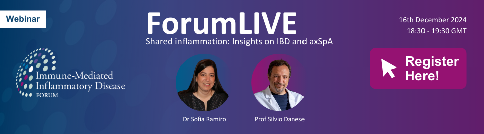 ForumLIVE 'Shared inflammation: insights on IBD and axSpA