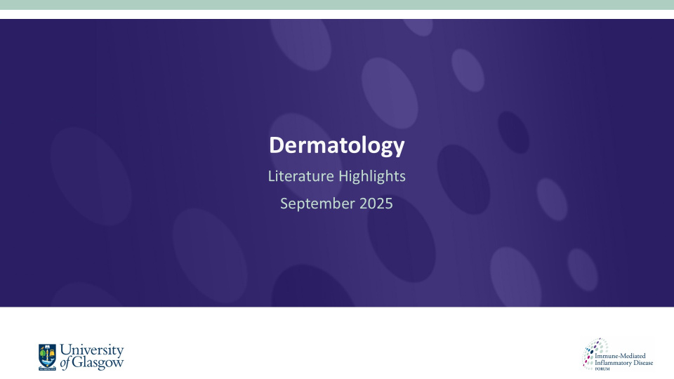 Literature review thumbnail: Psoriasis Literature Highlights - September 2025