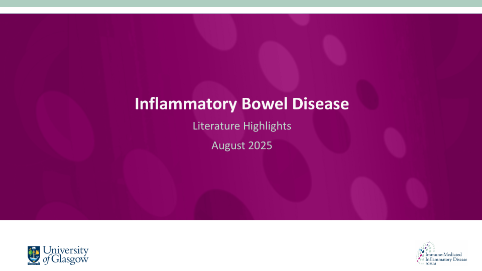 Literature review thumbnail: IBD Literature Highlights - August 2025