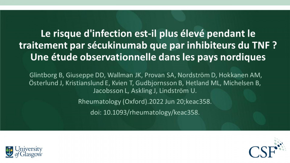 Le risque d'infection est-il plus élevé pendant le traitement par ...