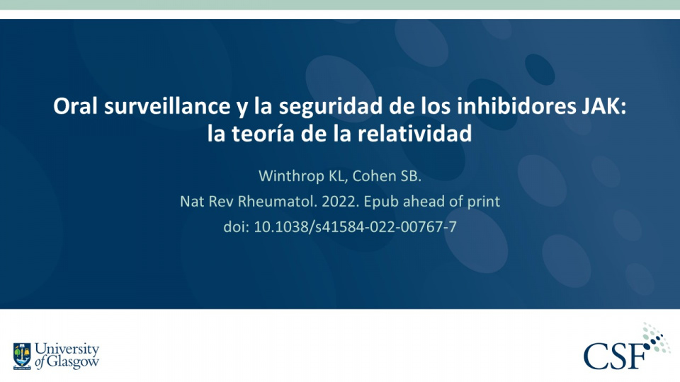 Publication thumbnail: Oral surveillance y la seguridad de los inhibidores JAK: la teoría de la relatividad