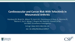 Publication thumbnail: Cardiovascular and Cancer Risk With Tofacitinib in Rheumatoid Arthritis